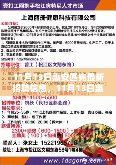 11月13日惠安匹克最新招聘信息全面解析