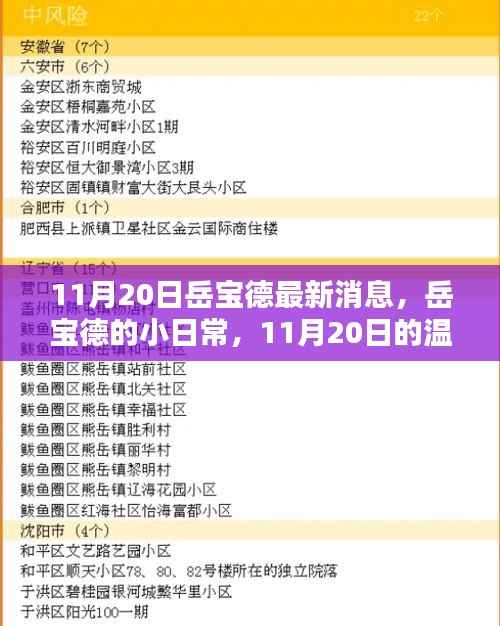 岳宝德,11月20日的日常温暖瞬间