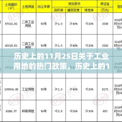 历史上的11月25日关于工业用地的热门政策,历史上的11月25日关于工业用地政策的深度解读,特性、体验、竞品对比与用户洞察