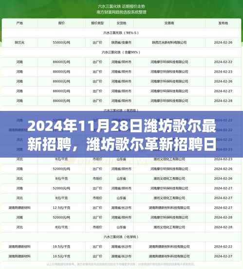 2024年11月28日潍坊歌尔最新招聘，潍坊歌尔革新招聘日，2024年未来科技产品的巅峰之作