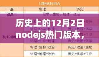 Node.js重要版本回顾,历史上的十二月二日与版本影响分析