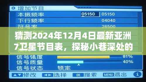 探秘小巷深处独特风味,预测亚洲七号卫星节目表与隐藏版特色小店揭秘(2024年最新)