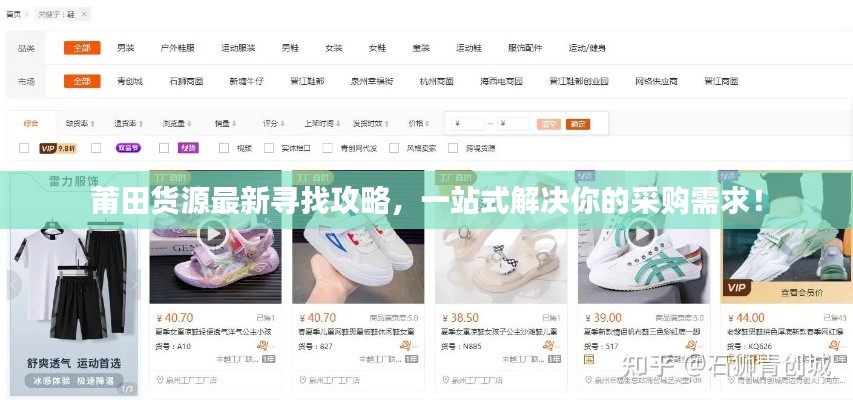 莆田货源最新寻找攻略，一站式解决你的采购需求！