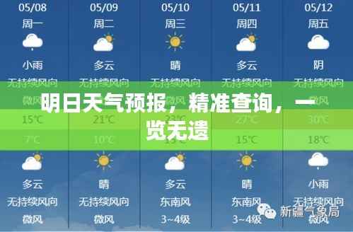 明日天气预报，精准查询，一览无遗