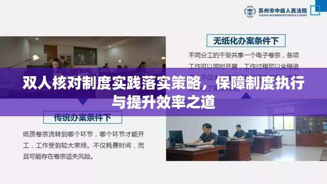 双人核对制度实践落实策略,保障制度执行与提升效率之道