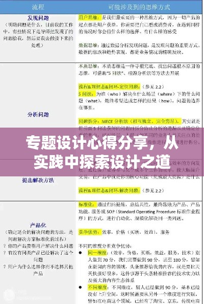 专题设计心得分享,从实践中探索设计之道